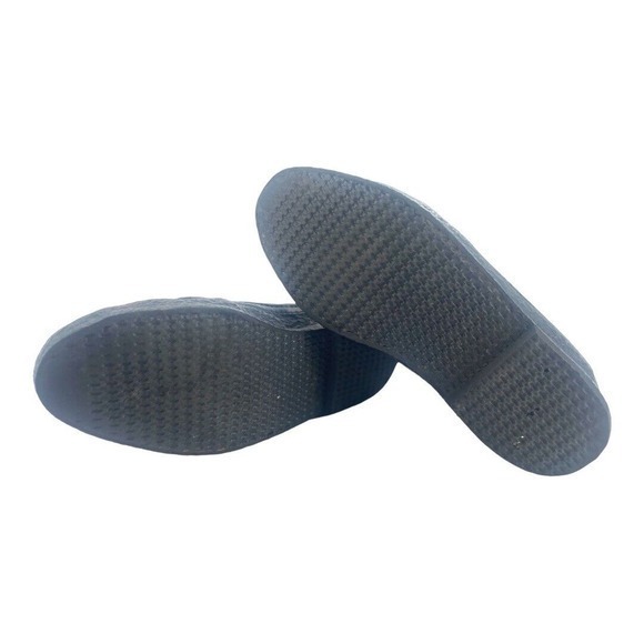 Vintage Bates Floaters Black Leather Ankle Boots Zip Back Fleece Lined Woman's 8 - Picture 10 of 10